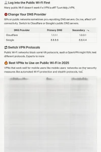 How to fix VPN not connecting on public Wi-Fi in 2025 with tips and provider table
