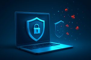 Illustrative comparison of different antivirus software icons for 2025