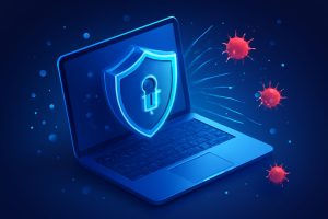 Computer screen displaying antivirus software interface