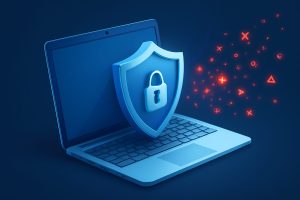 Stacked boxes representing digital security and antivirus software options