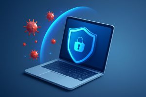 Computer screen displaying antivirus software running on Windows 11