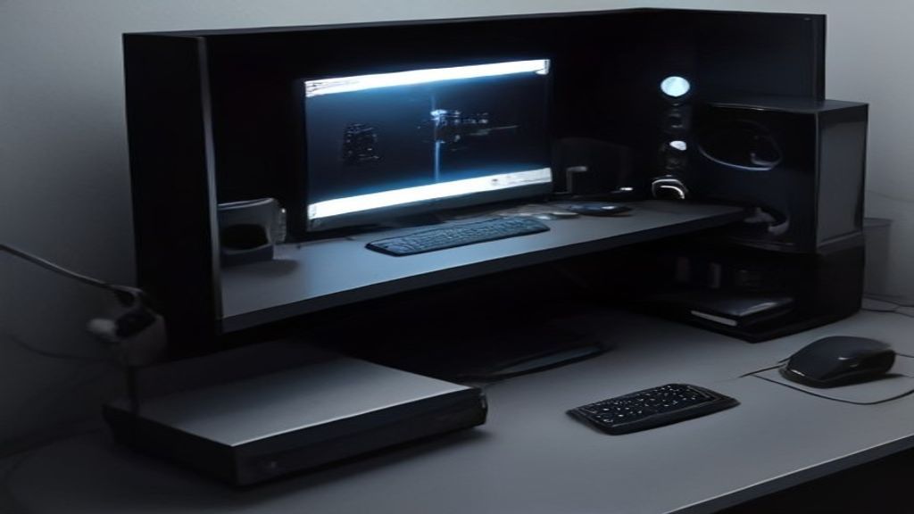 A sleek digital dashboard displaying glowing benchmark charts, metrics, and exclusive insights in a modern office setting