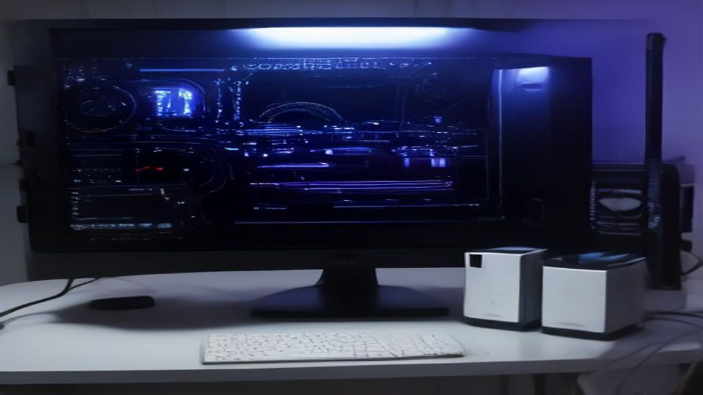 Two high‑performance CPUs placed side by side on a clean desk, with subtle lighting highlighting their sleek designs