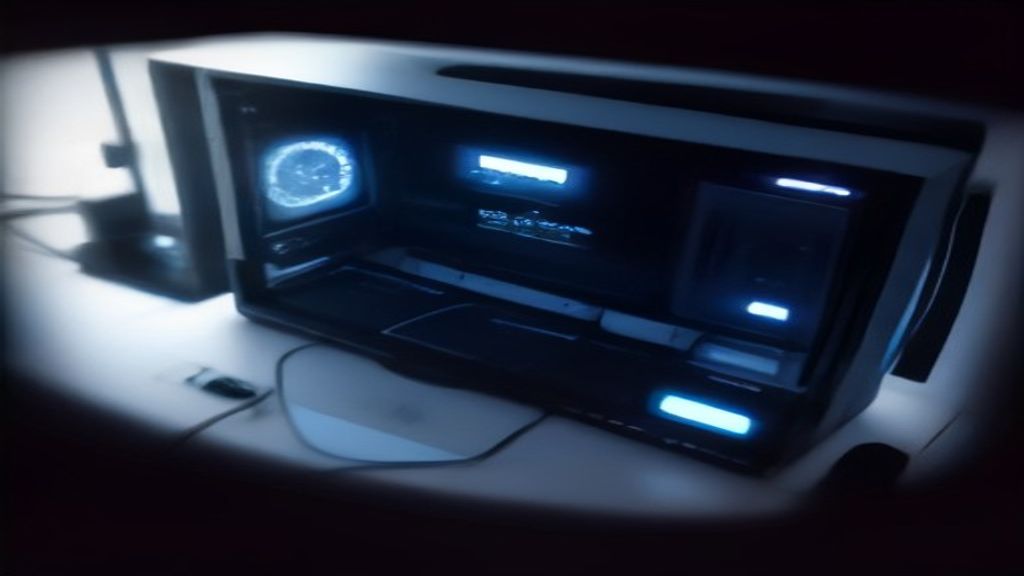 Two flagship GPUs, RTX 5090 and RTX 5080, displayed side‑by‑side on a dark, neon‑lit stage with sleek lighting