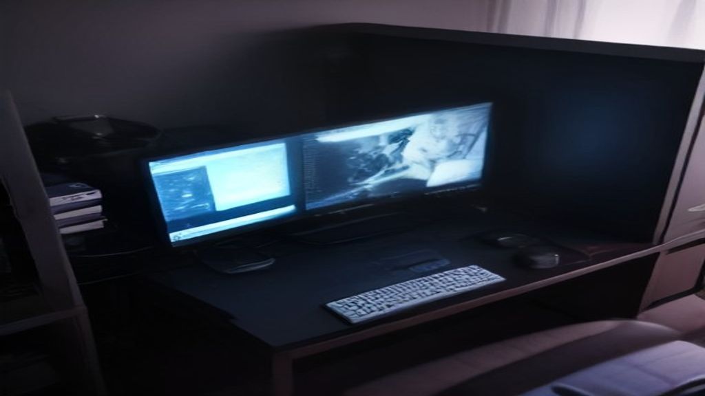 A sleek modern workspace with a laptop displaying vibrant performance charts, a futuristic UI overlay, and subtle glowing data streams.