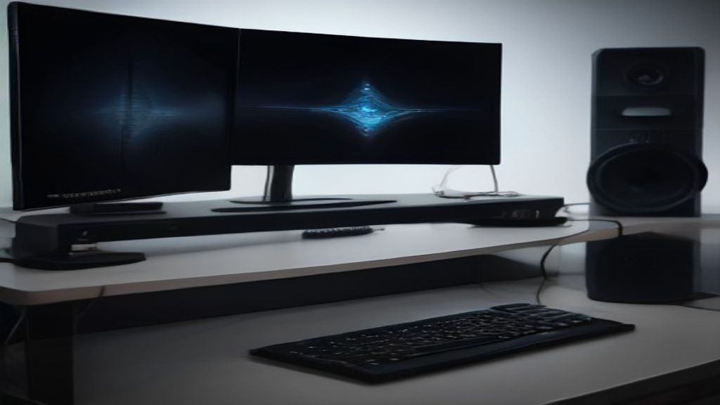 Clean modern developer workspace with dual monitors showing performance graphs, code editor, and server metrics dashboard on a minimalist desk with warm lighting