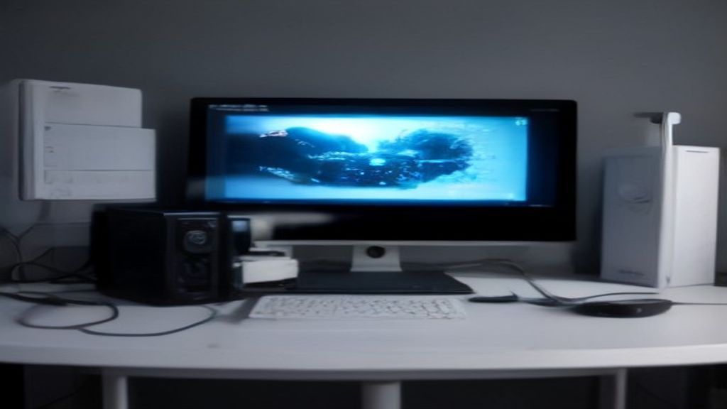 Modern server room with glowing performance metrics on large display screen