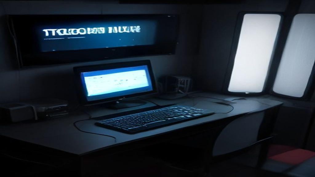 A modern data center with rows of sleek server racks illuminated by soft blue LED lights