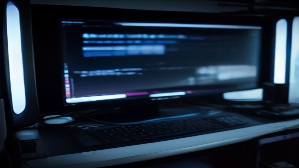 Sleek circuit board with glowing performance graphs, futuristic data streams, and a glowing CPU chip on a dark blue gradient background