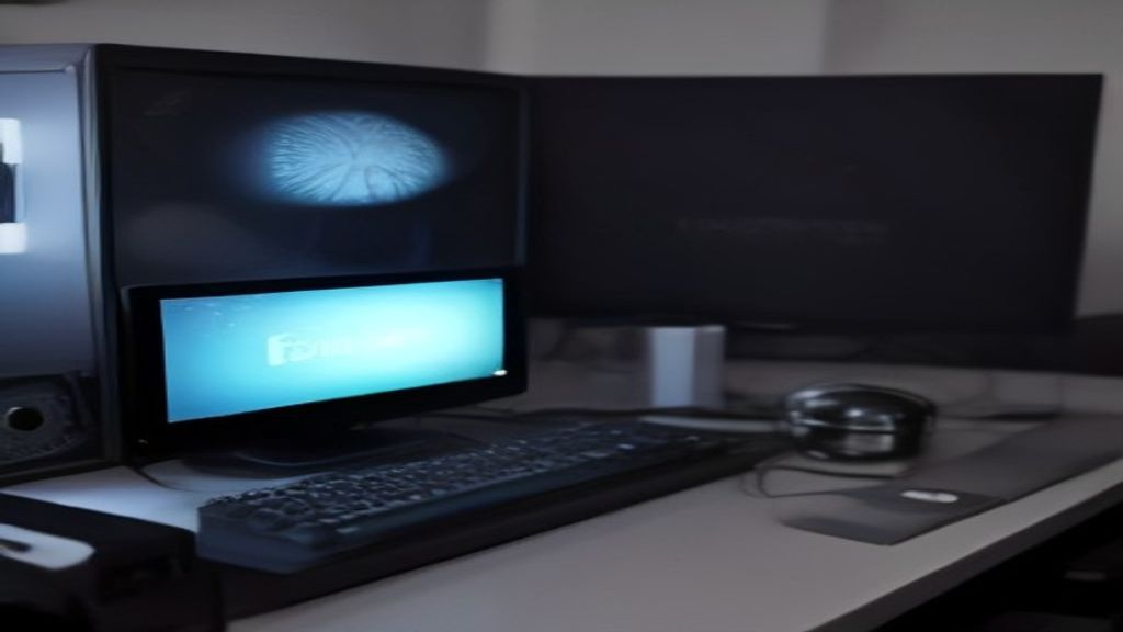 Modern server room with glowing data streams, optimization charts on monitors, and engineers analyzing performance metrics