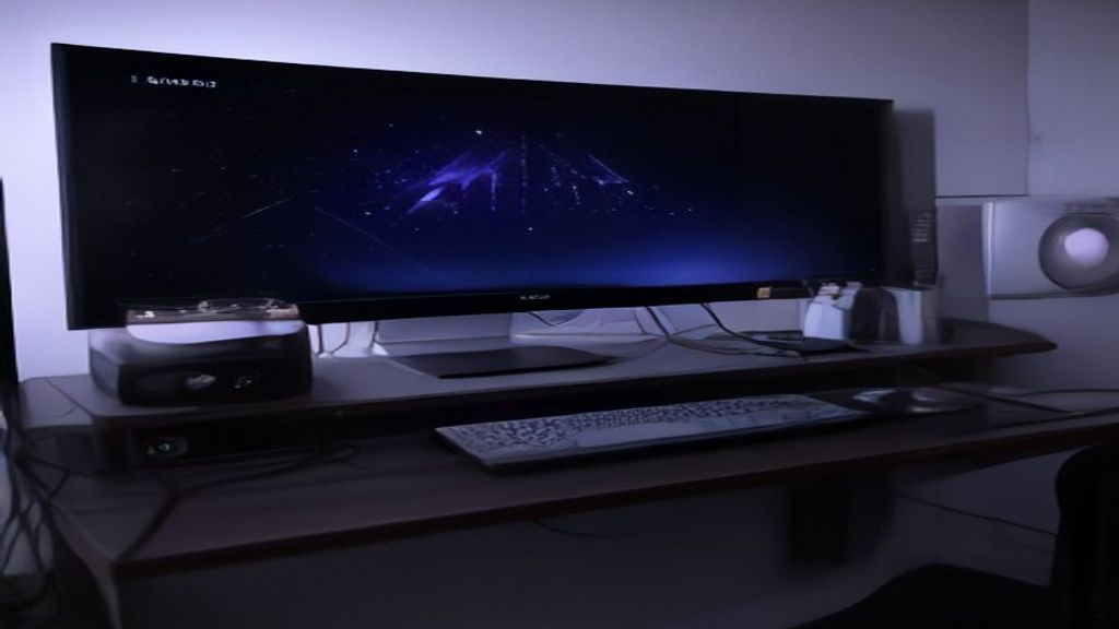 A sleek server rack with glowing indicators and a holographic performance dashboard showing optimized metrics