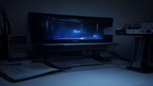 Split screen comparison of two 4K gaming monitors side by side, showcasing 144Hz versus 240Hz IPS black panel performance.