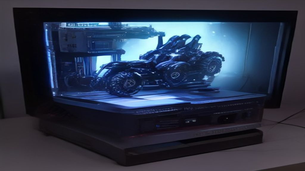 Four premium 4K OLED monitors arranged in a sleek display array with precision calibration tools visible