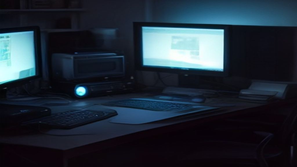 A sleek laptop screen displaying code suggestions surrounded by icons of leading AI coding assistants in a modern office setting