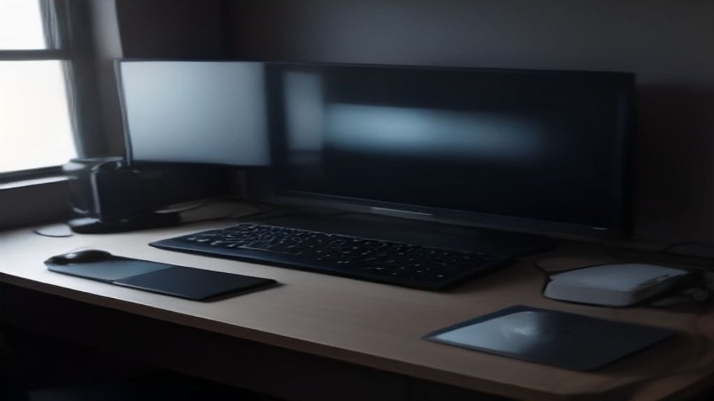 A sleek Mini ITX case with an RTX 5090 graphics card installed, lit by cool LEDs, on a clean modern desk