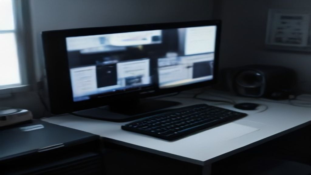 A high-resolution gaming monitor displaying vivid game graphics on a modern desk with RGB lighting, surrounded by gaming peripherals