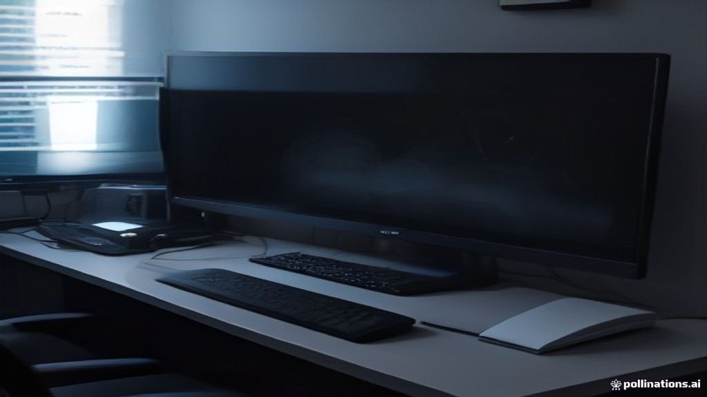 Two premium gaming graphics cards side by side on a dark desk with a glowing 4K monitor in the background
