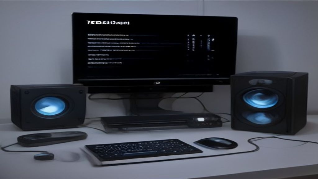 Two high-end gaming GPUs side by side on a dark backdrop, LED glow, futuristic circuit patterns, faint benchmark chart overlay.