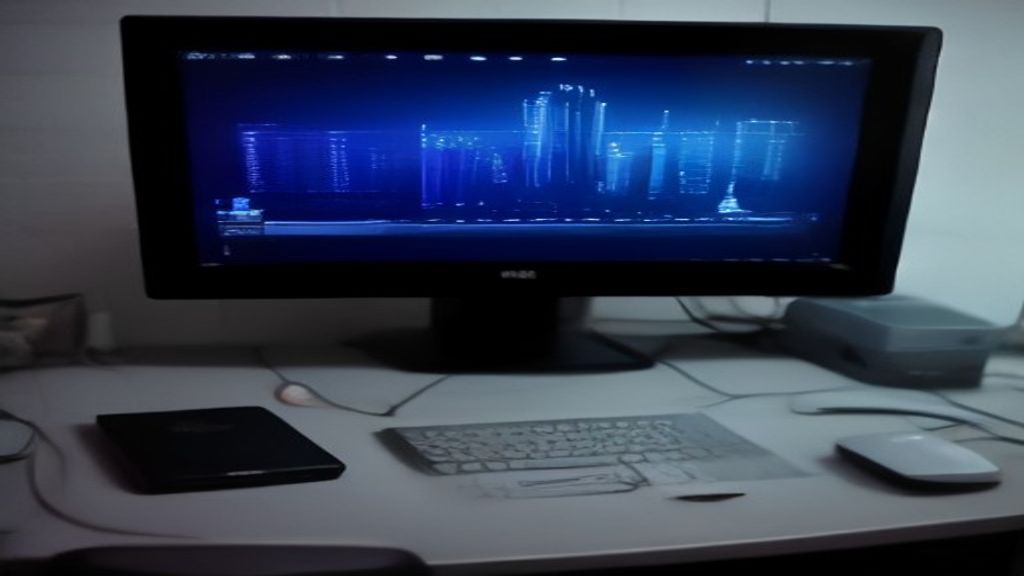 Modern workspace displaying cutting-edge benchmarking dashboards and sleek server racks against minimalist backdrop