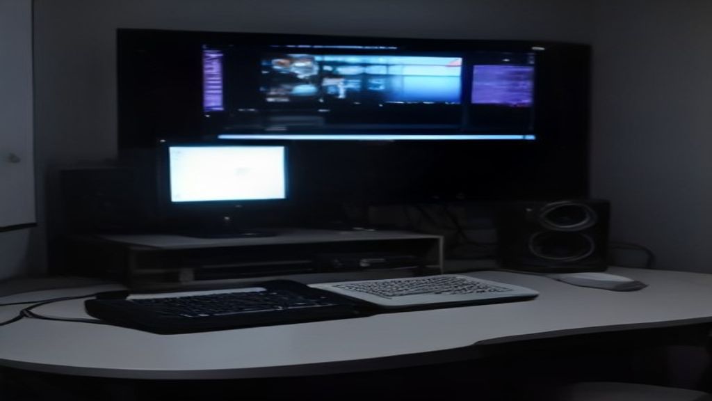 A modern server rack with glowing blue lights and holographic performance charts floating above, symbolizing optimized technology infrastructure