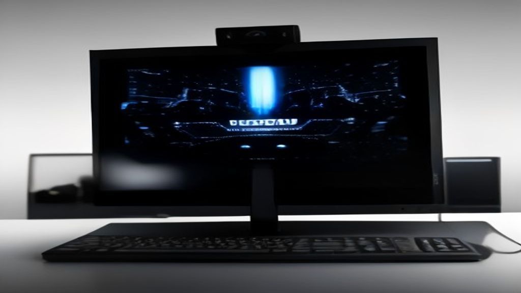 A modern server room with glowing blue data streams and performance metrics displayed on holographic dashboards
