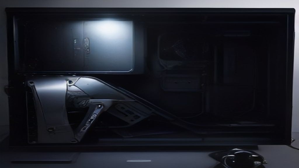 A futuristic server room with glowing data streams and a speedometer overlay, representing performance optimization