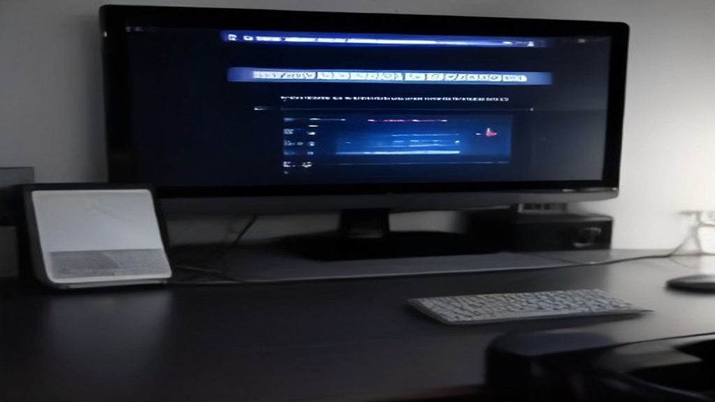 A modern workspace with dual monitors showing code, performance graphs and speed metrics, symbolizing tech optimization.