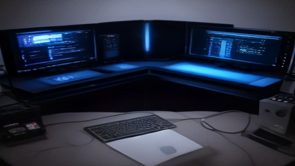 Sleek futuristic dashboard with dynamic graphs, speedometers, and glowing data streams on a clean 3:2 canvas