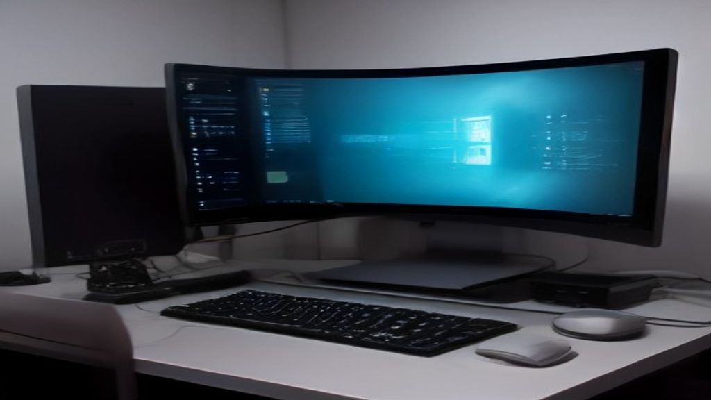 A modern data center rack with glowing performance metrics overlay on a sleek dark background, showing graphs and speed icons