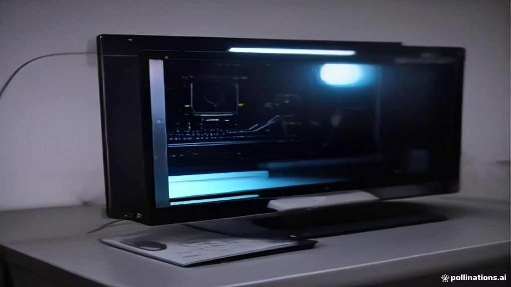 Modern server room with glowing monitoring panels and data flow visualization