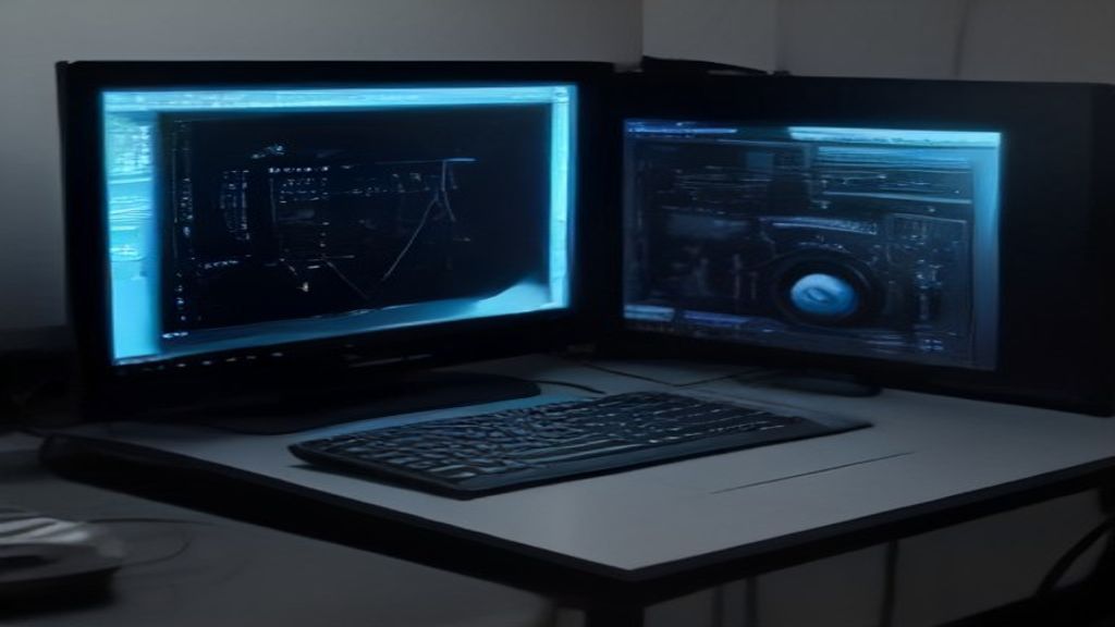 Compact living room gaming PC with controller beside a glowing television dashboard, styled for a Valve Steam Machine guide.